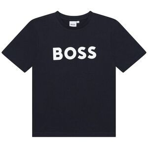 Boss Childrens/Kids Large Logo T-Shirt / Navy